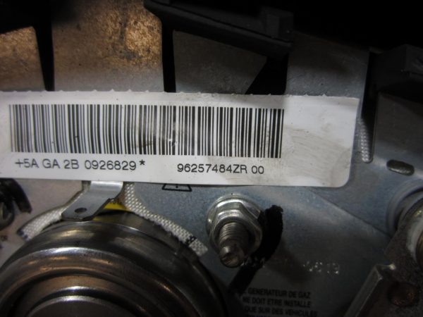 Air bag conducteur PEUGEOT 206 BREAK – 96257484ZR