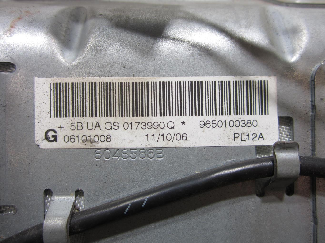 Air bag passager PEUGEOT 207 PHASE 1 – 9650100380