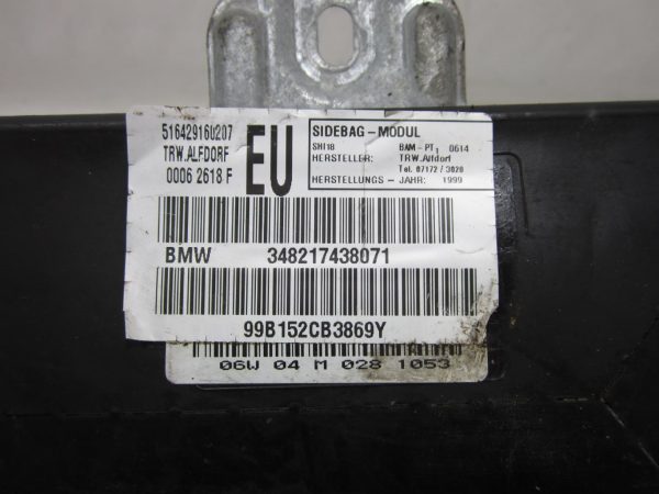 Air bag lateral droit BMW SERIE 3 E46 PHASE 2 – 348217438071