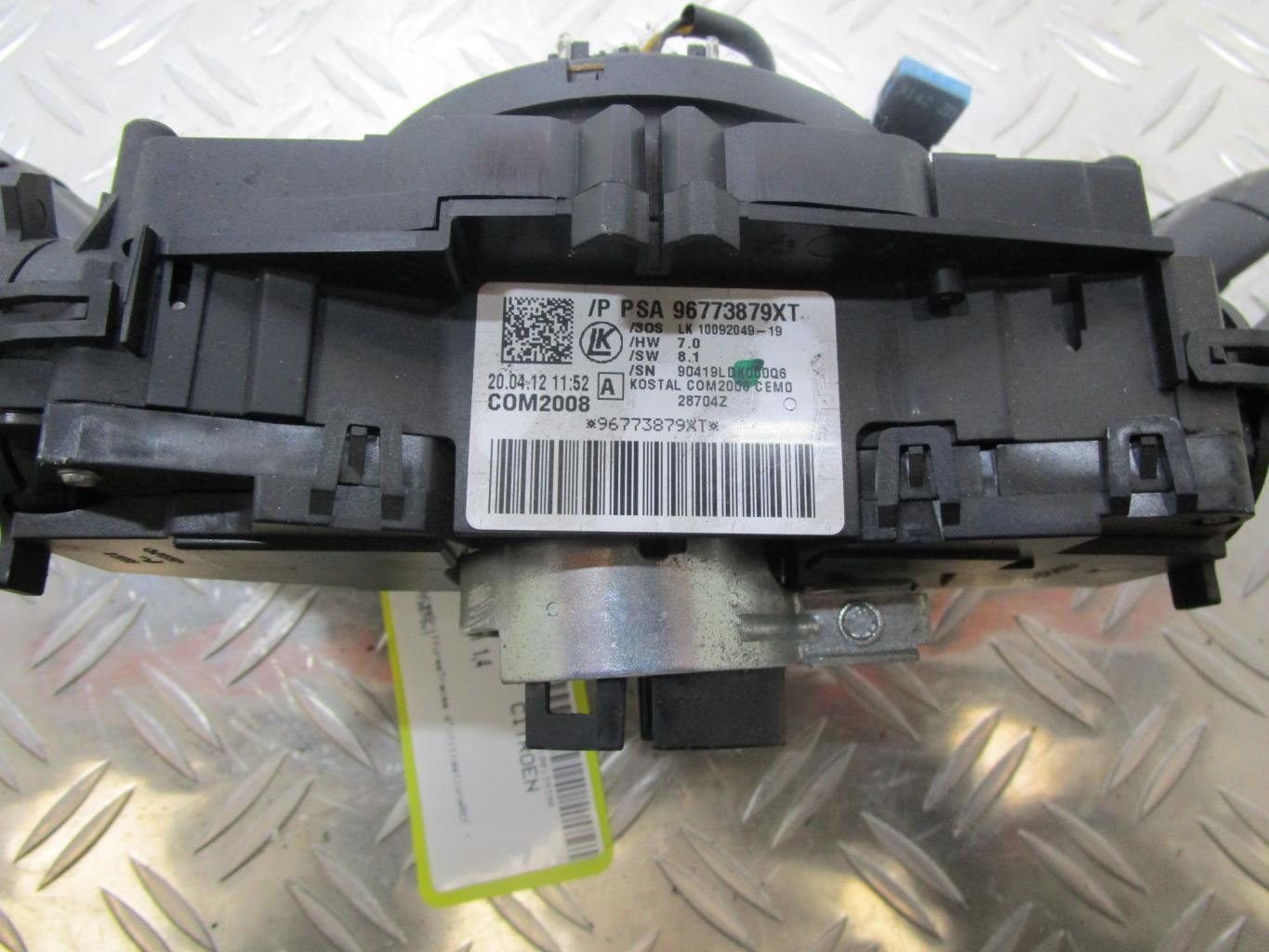 Com (Bloc Contacteur Tournant+Commodo Essuie Glace+Commodo Phare) CITROEN C3 2 PHASE 1 – 96773879xt