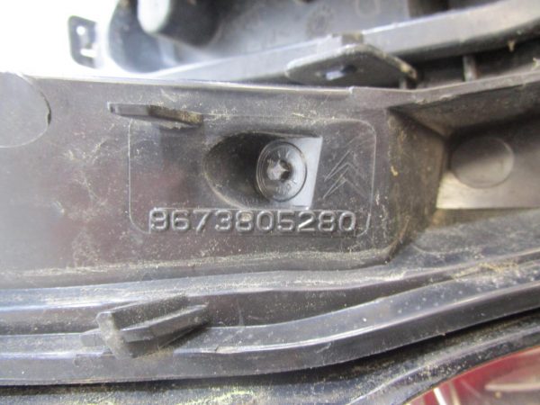 Feu arriere principal droit (feux) CITROEN C3 2 PHASE 1 – 9673805280