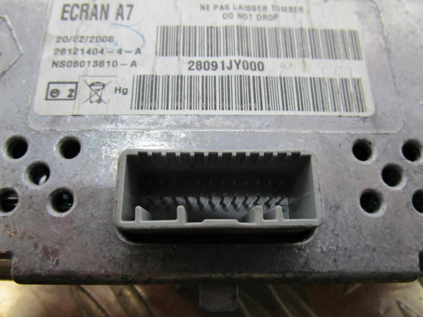 Ecran GPS RENAULT KOLEOS 1 PHASE 1 – 28091jy000