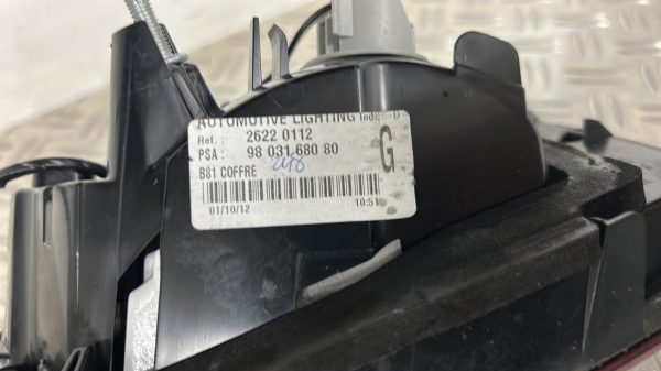 Feu arriere secondaire gauche (feux) CITROEN DS5 PHASE 1 – 9803168080