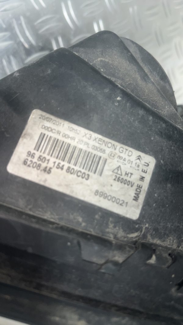 Optique avant principal gauche (feux)(phare) CITROEN C5 2 – 9650115480