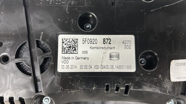 Compteur SEAT LEON 3 PHASE 1 – 5F0920872