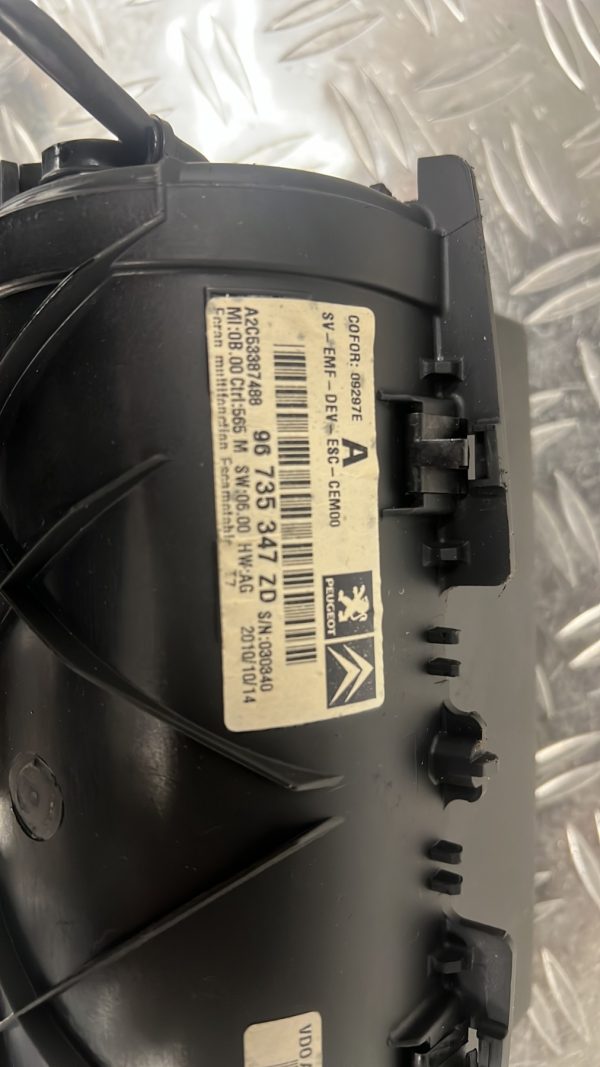 Ecran GPS PEUGEOT 308 1 PHASE 1 – 96735347zd