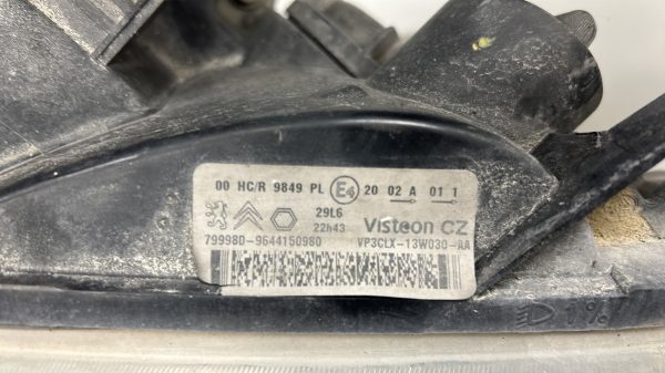 Optique avant principal gauche (feux)(phare) PEUGEOT PARTNER 1 PHASE 2 – 9644150980