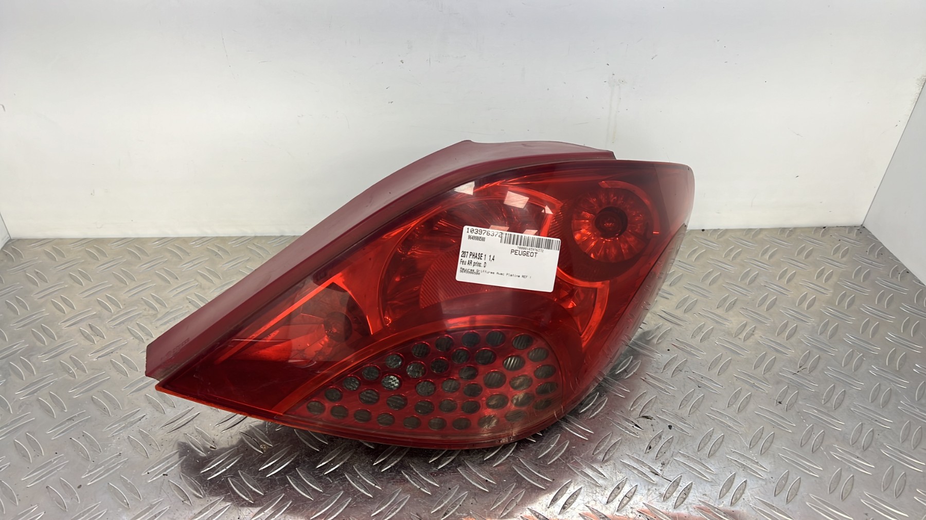 Feu arriere principal droit (feux) PEUGEOT 207 PHASE 1 – 9649986580