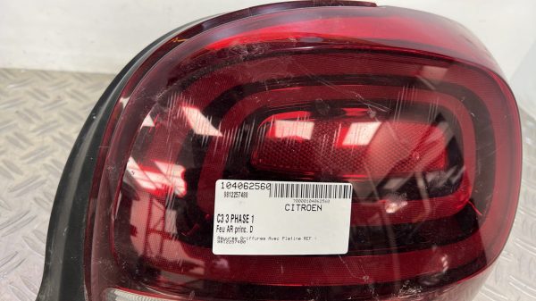 Feu arriere principal droit (feux) CITROEN C3 3 PHASE 1 – 9812257480