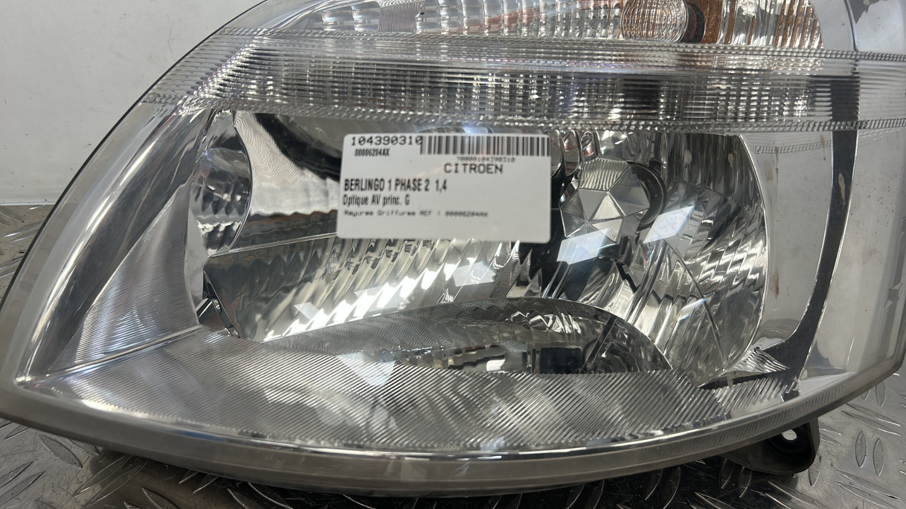 Optique avant principal gauche (feux)(phare) CITROEN BERLINGO 1 PHASE 2 – 00006204AX