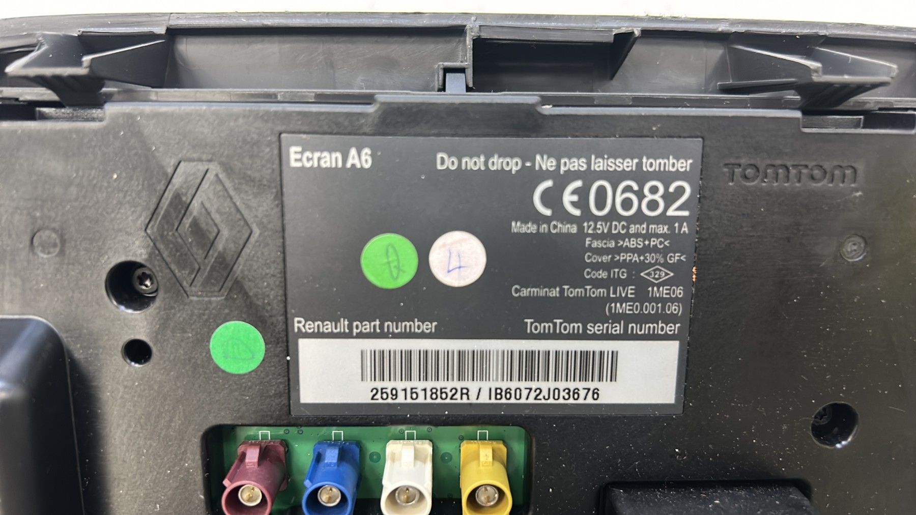 Ecran GPS RENAULT CLIO 3 PHASE 2 – 259151852R