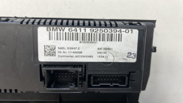 Commande chauffage BMW SERIE 1 E87 PHASE 1 – 925039401