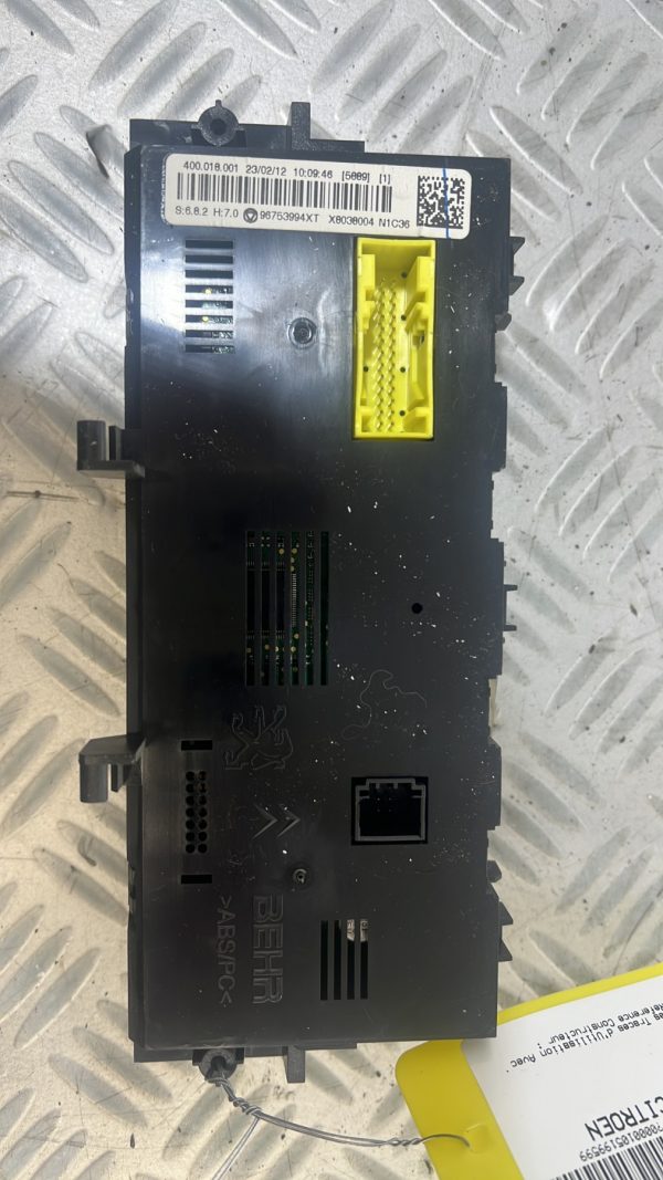 Commande chauffage CITROEN C3 2 PHASE 1 – 00006452W7