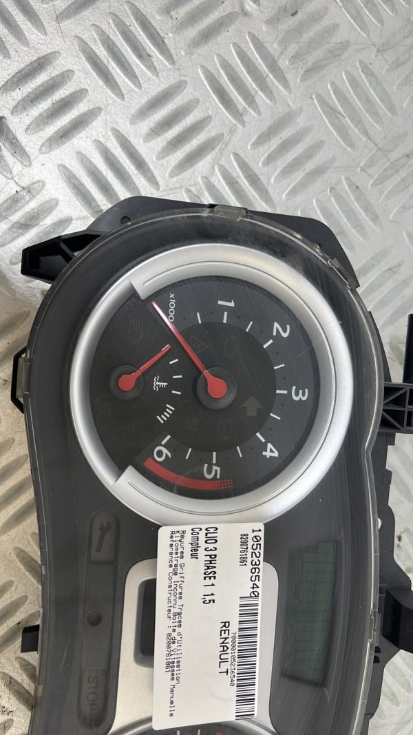 Compteur RENAULT CLIO 3 PHASE 1 – 8200761861