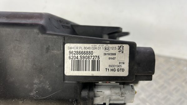 Optique avant principal gauche (feux)(phare) PEUGEOT 206 PHASE 2 – (9628666880)