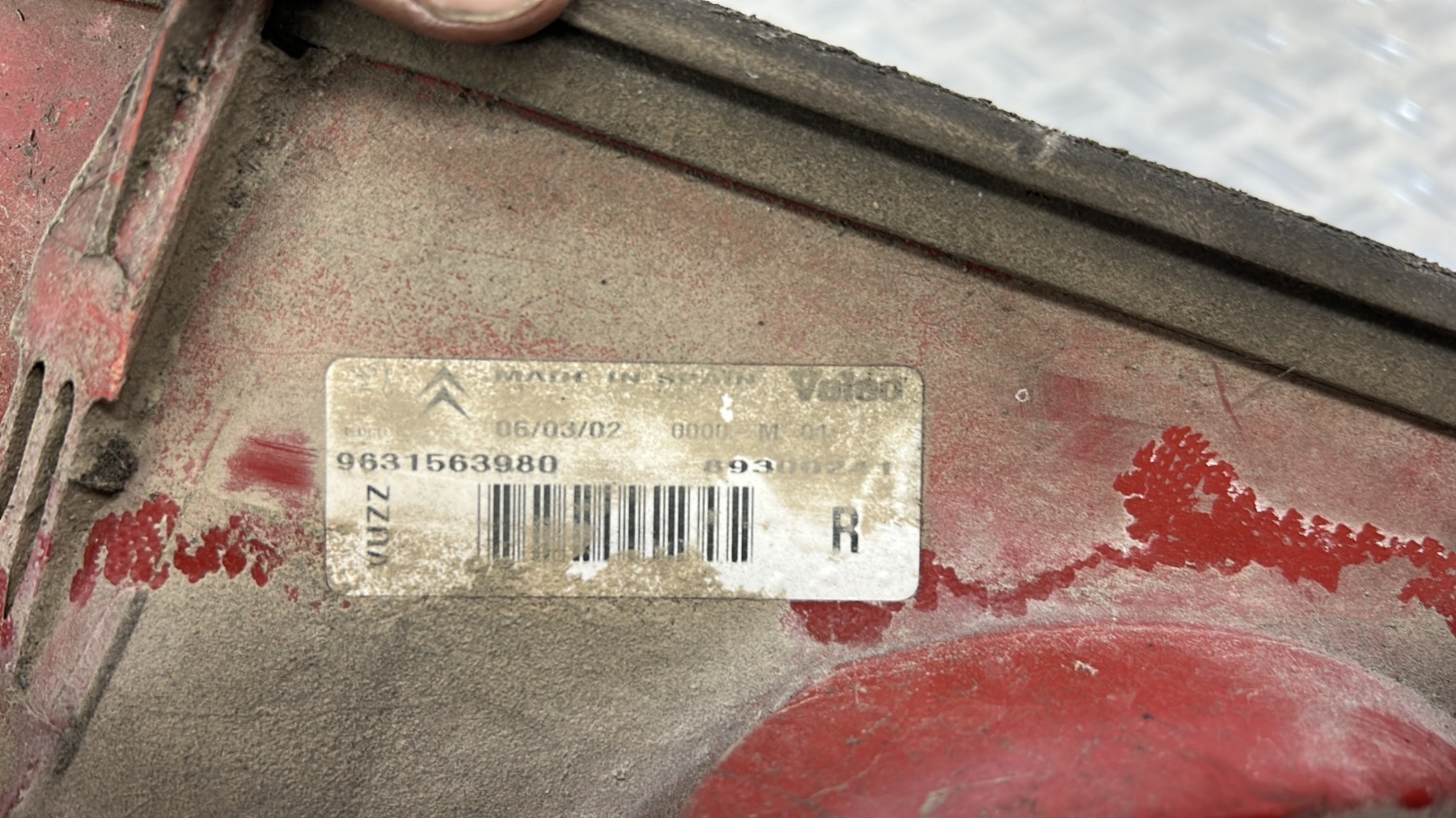 Feu arriere principal droit (feux) CITROEN XSARA PICASSO PHASE 2 – 9631563980