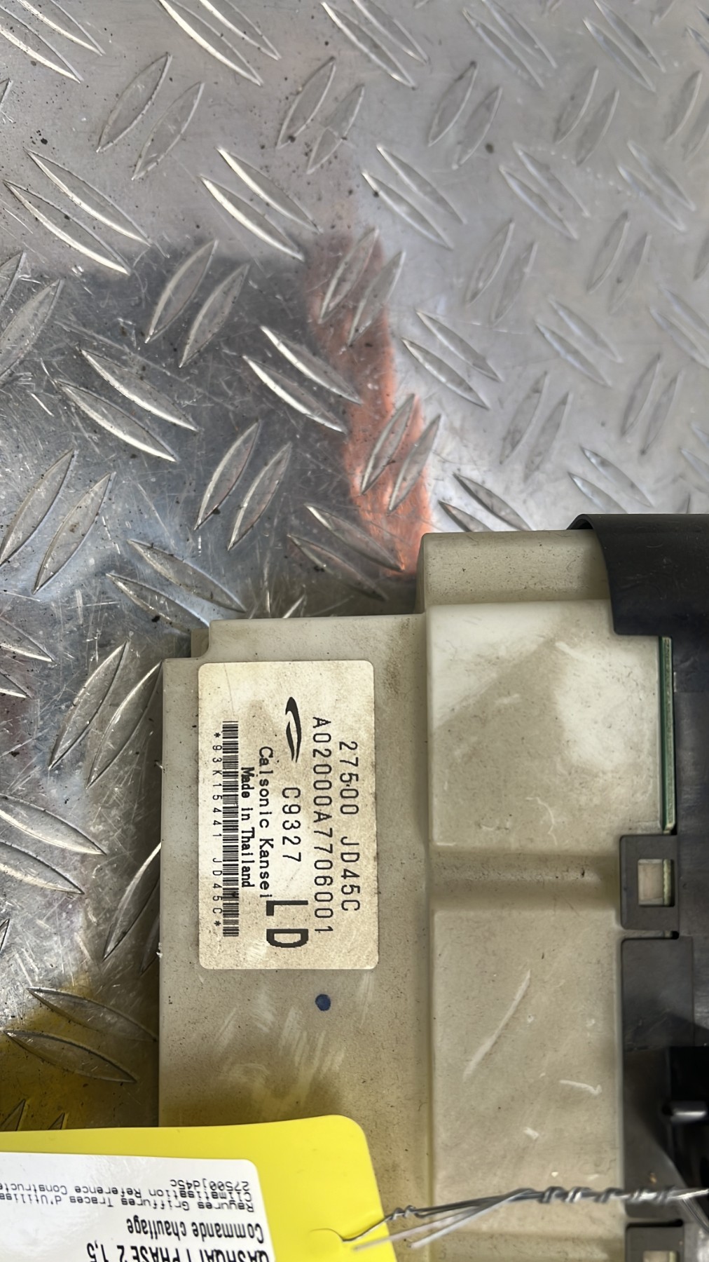 Commande chauffage NISSAN QASHQAI 1 PHASE 2 – 27500JD45C