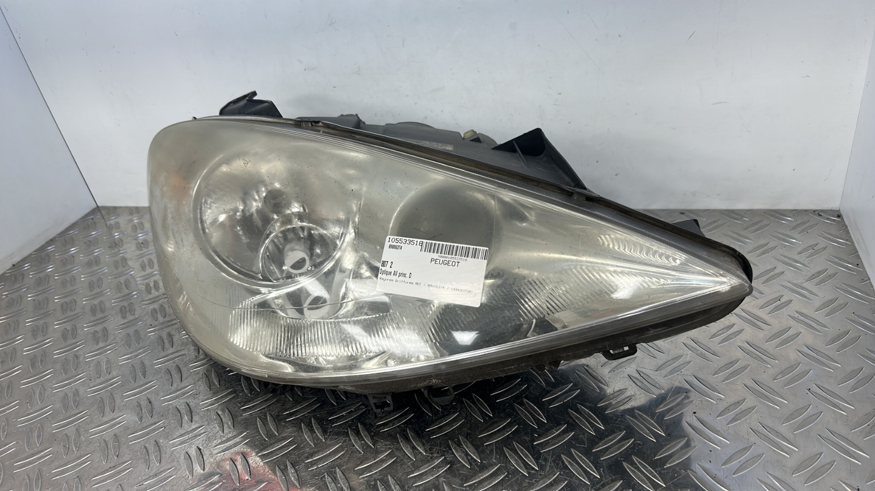 Optique avant principal droit (feux)(phare) PEUGEOT 807 – 89006374