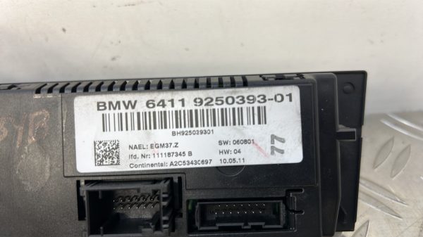 Commande chauffage BMW SERIE 1 E88 CABRIO – 9250393