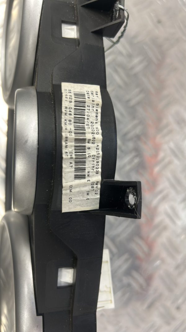 Compteur PEUGEOT 207 PHASE 1 – 9662904880