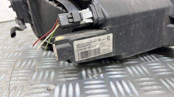 Optique avant principal gauche (feux)(phare) PEUGEOT 206 PHASE 1 – 9628666880