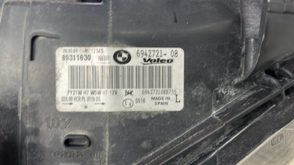 Optique avant principal gauche (feux)(phare) BMW SERIE 3 E90 PHASE 1 – 694272108