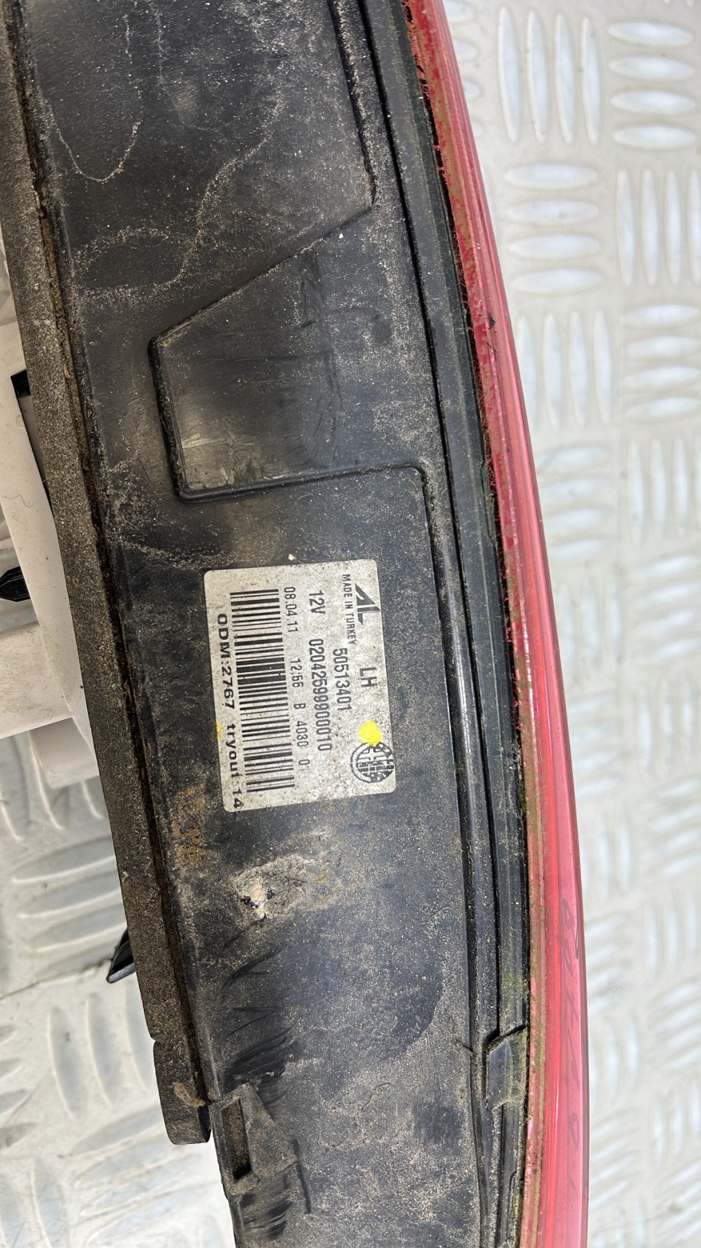 Feu arriere secondaire gauche (feux) ALFA ROMEO GIULIETTA 2 PHASE 1 – 50513401