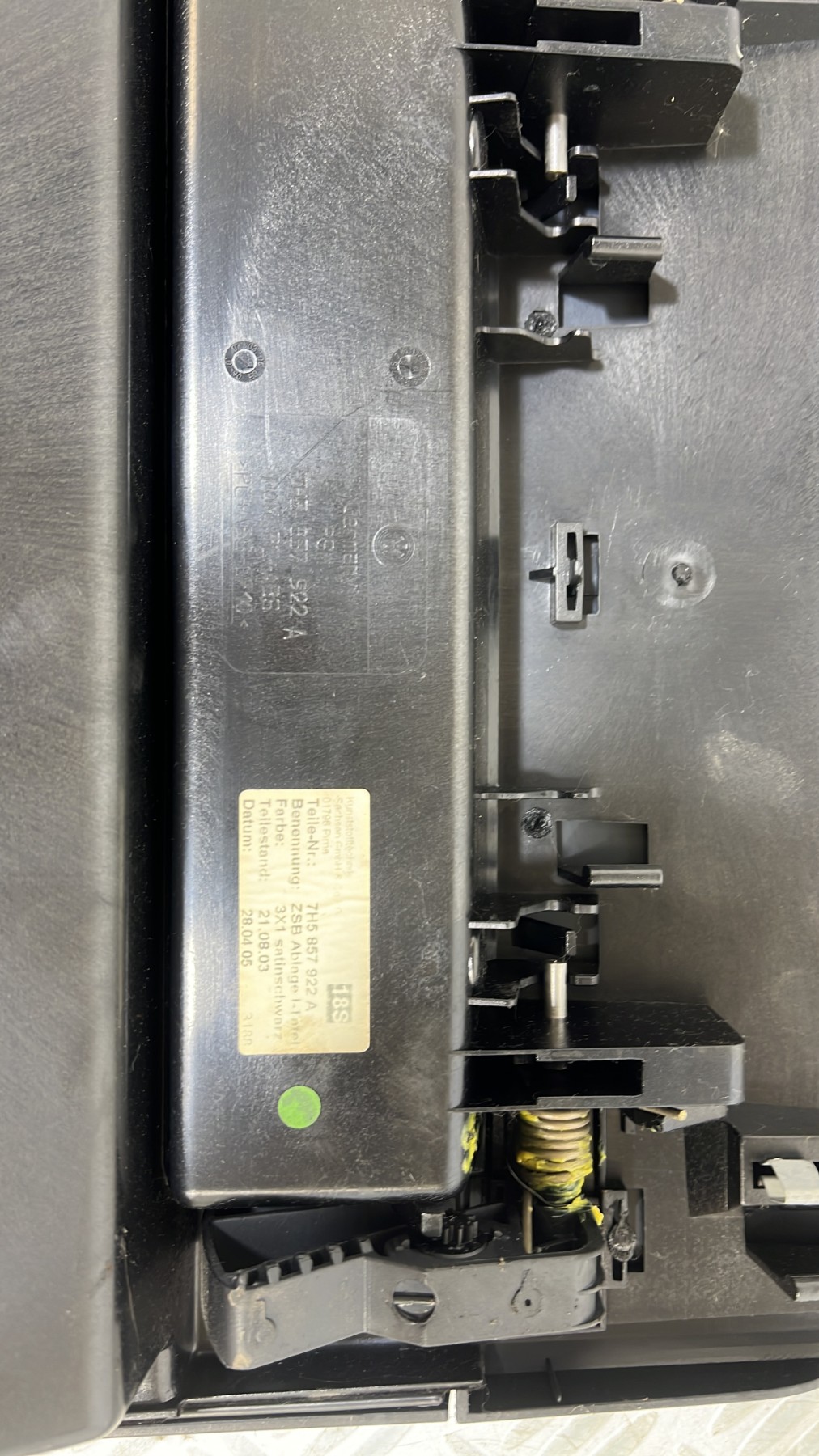 Casquette tableau de bord VOLKSWAGEN TRANSPORTER 5 PHASE 1 – 7H5857922A