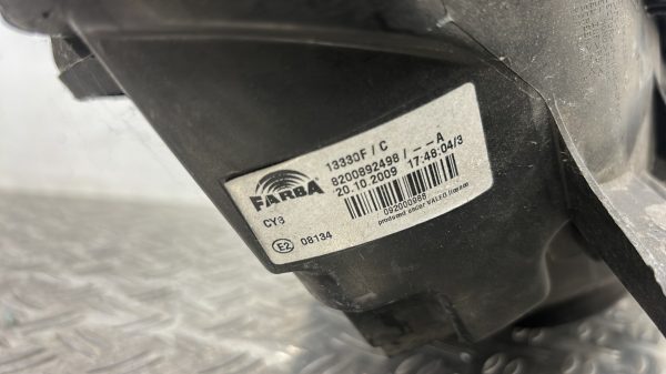 Optique avant principal droit (feux)(phare) RENAULT CLIO 3 PHASE 2 – 8200892498