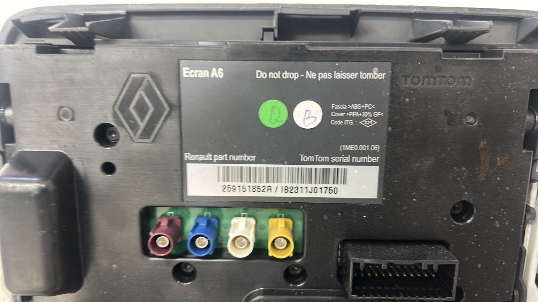 Ecran GPS RENAULT CLIO 3 PHASE 2 – 259151852R