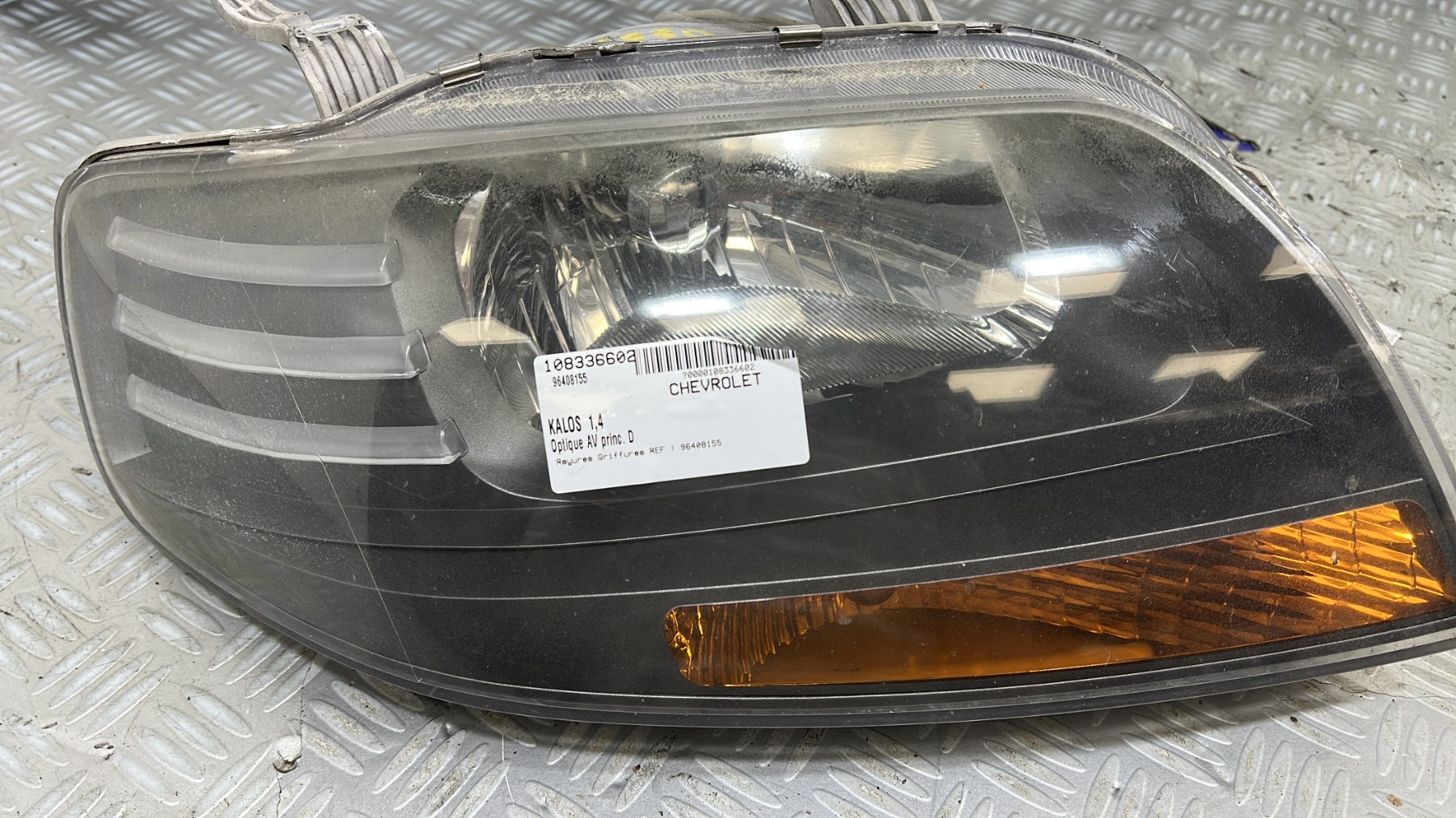 Optique avant principal droit (feux)(phare) CHEVROLET KALOS – 96408155
