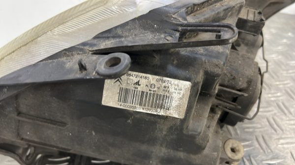 Optique avant principal droit (feux)(phare) CITROEN C3 1 PHASE 1 – 9647214180