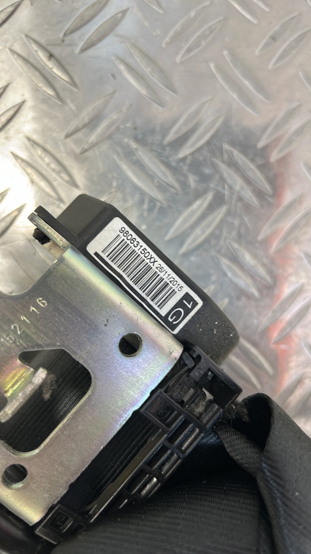 Ceinture avant gauche PEUGEOT 208 1 PHASE 2 – 98063150XX