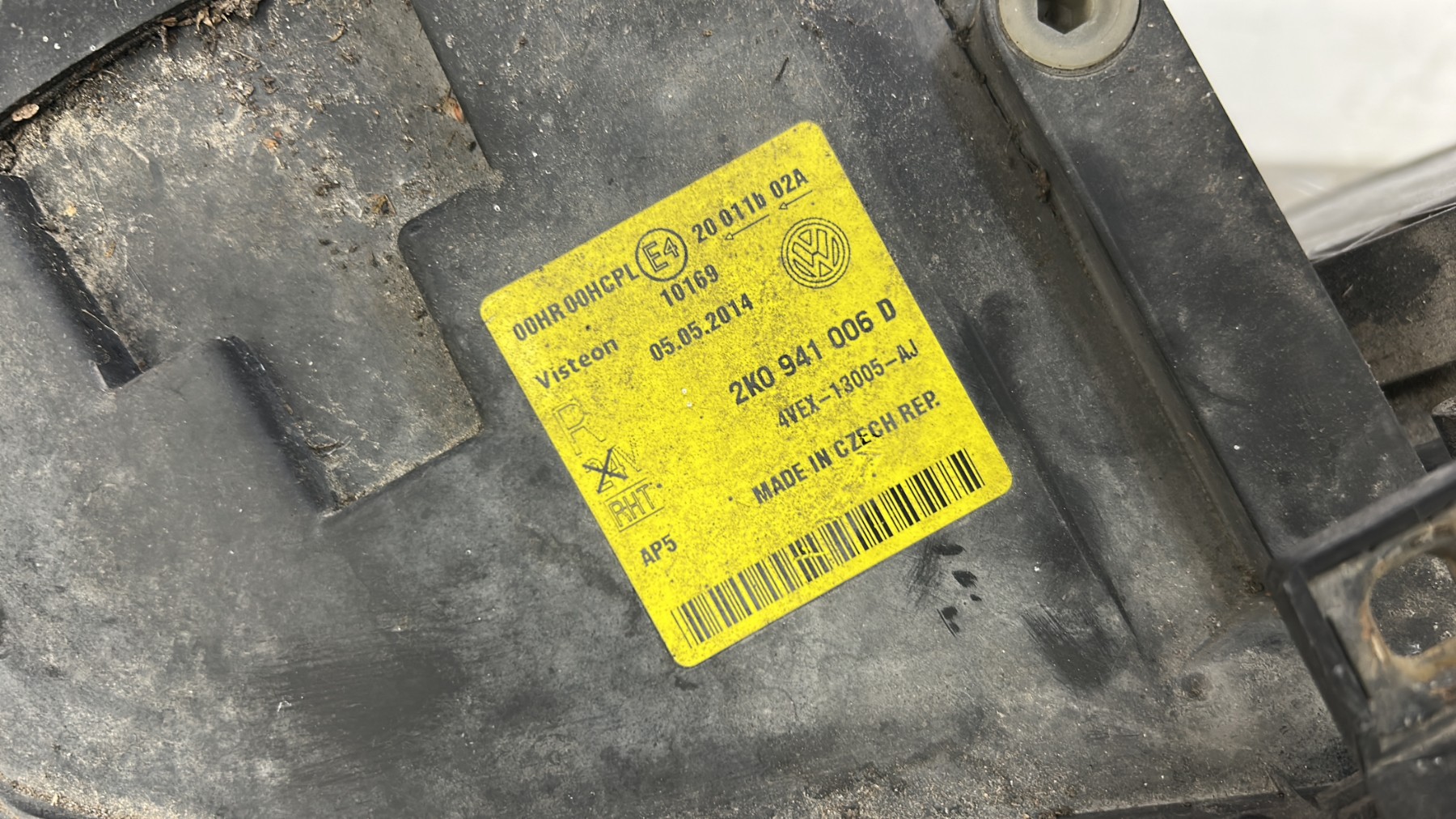 Optique avant principal droit (feux)(phare) VOLKSWAGEN CADDY 2K0941006D