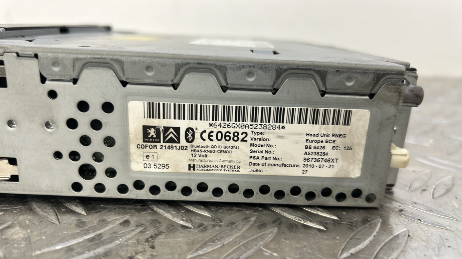 Autoradio d’origine PEUGEOT 5008 1 PHASE 1 96736746