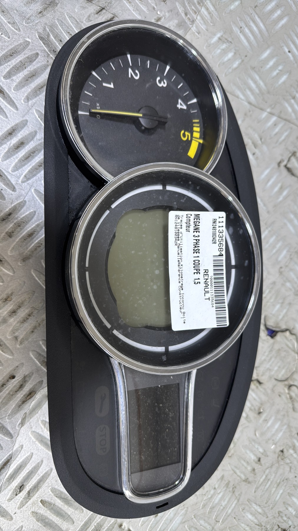 Compteur RENAULT MEGANE 3 PHASE 1 COUPE RNI248100342R