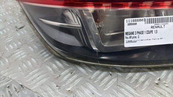 Feu arriere principal gauche (feux) RENAULT MEGANE 3 PHASE 1 COUPE 265550008R