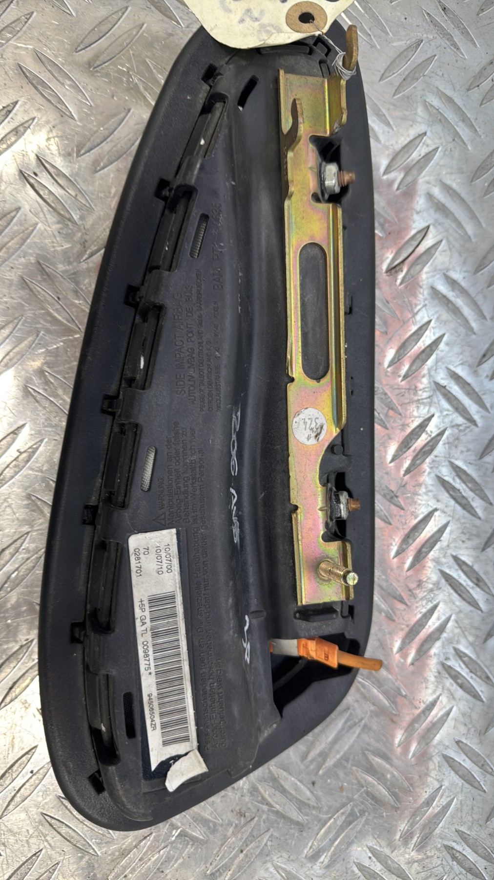 Air bag lateral droit PEUGEOT 206 PHASE 1 94506504ZR