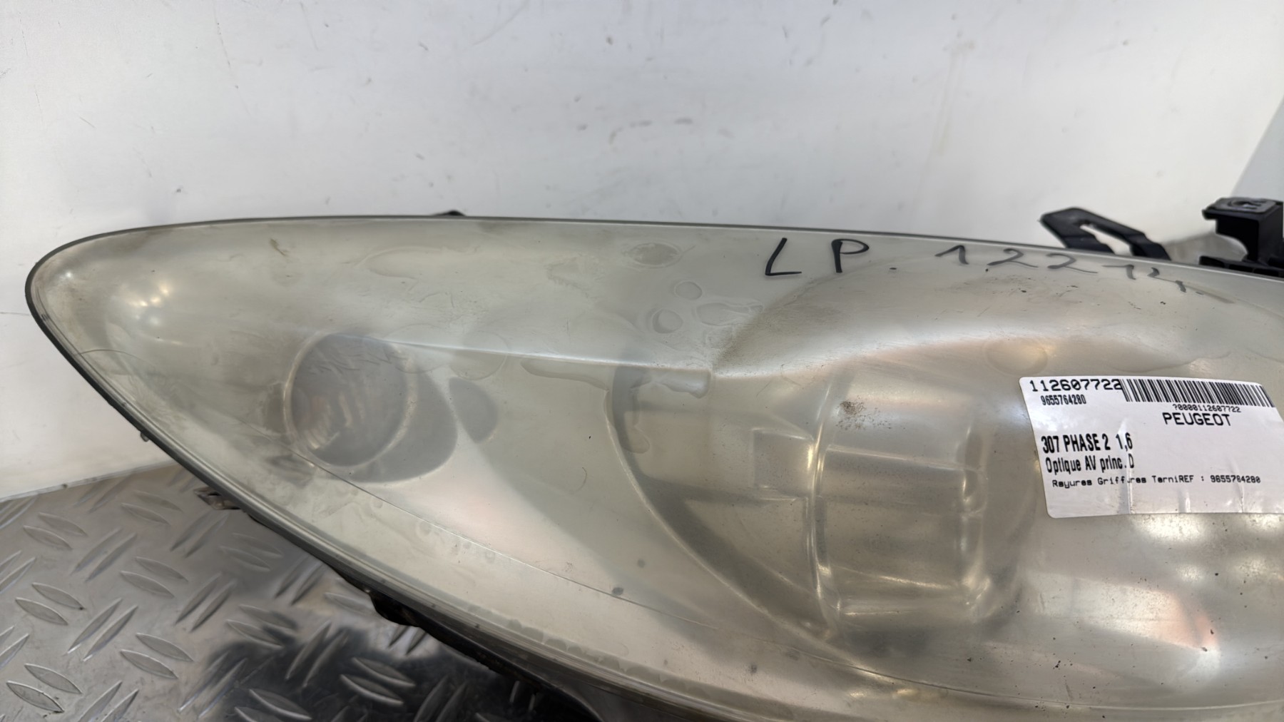 Optique avant principal droit (feux)(phare) PEUGEOT 307 PHASE 2 9655764280