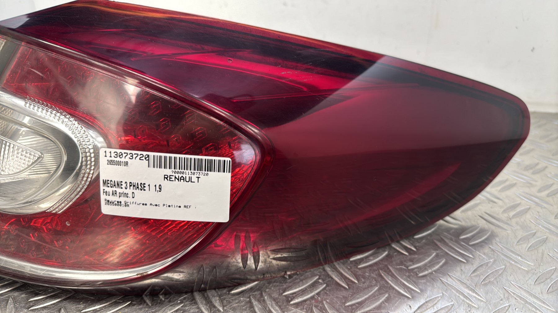 Feu arriere principal droit (feux) RENAULT MEGANE 3 PHASE 1 BREAK 265500010R