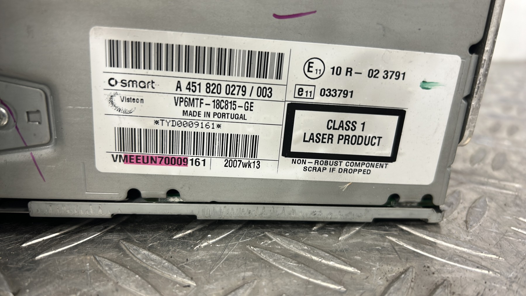 Autoradio d’origine SMART FORTWO 2 COUPE A4518200279