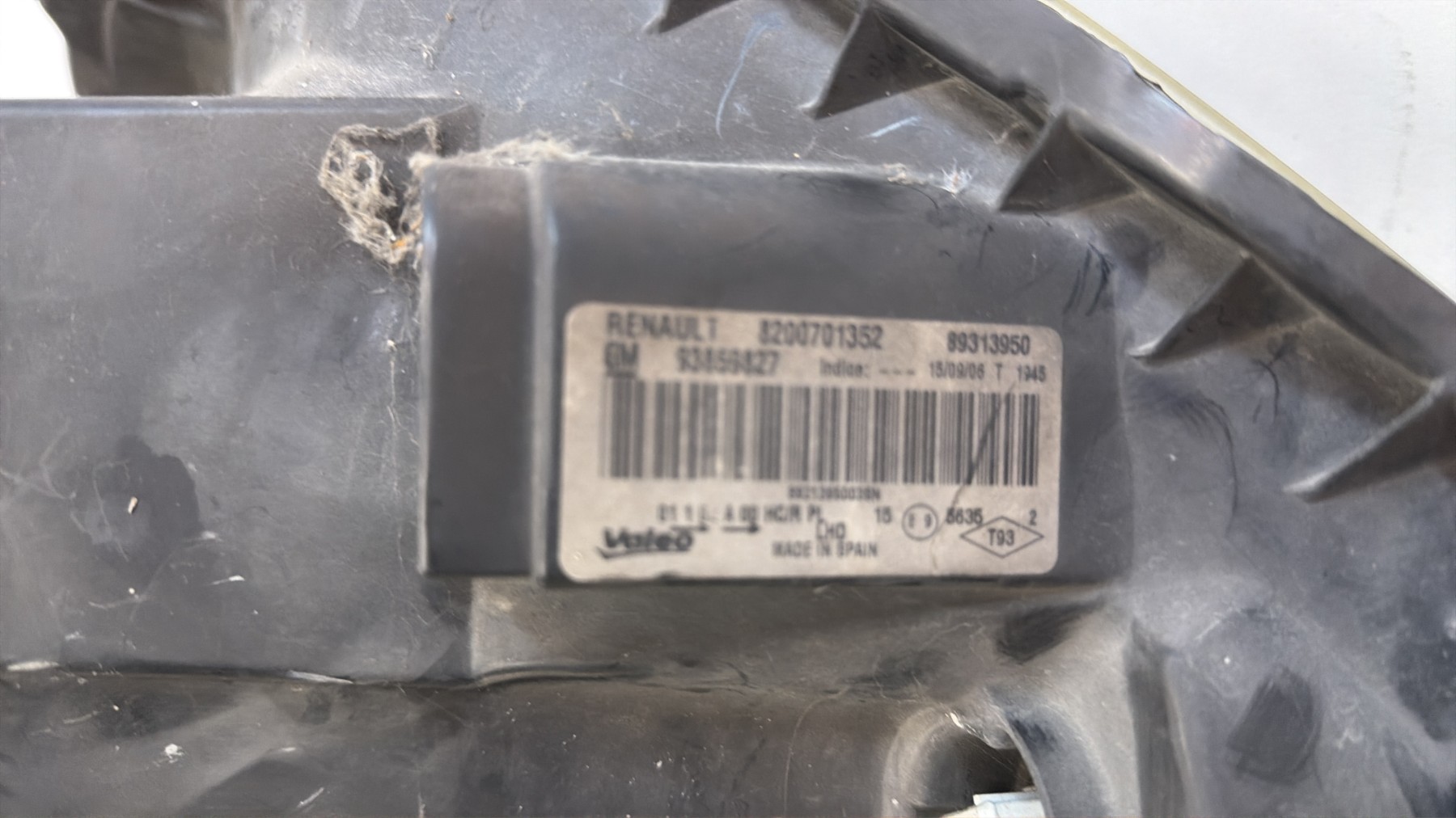 Optique avant principal gauche (feux)(phare) RENAULT TRAFIC 2 PHASE 2 8200701352