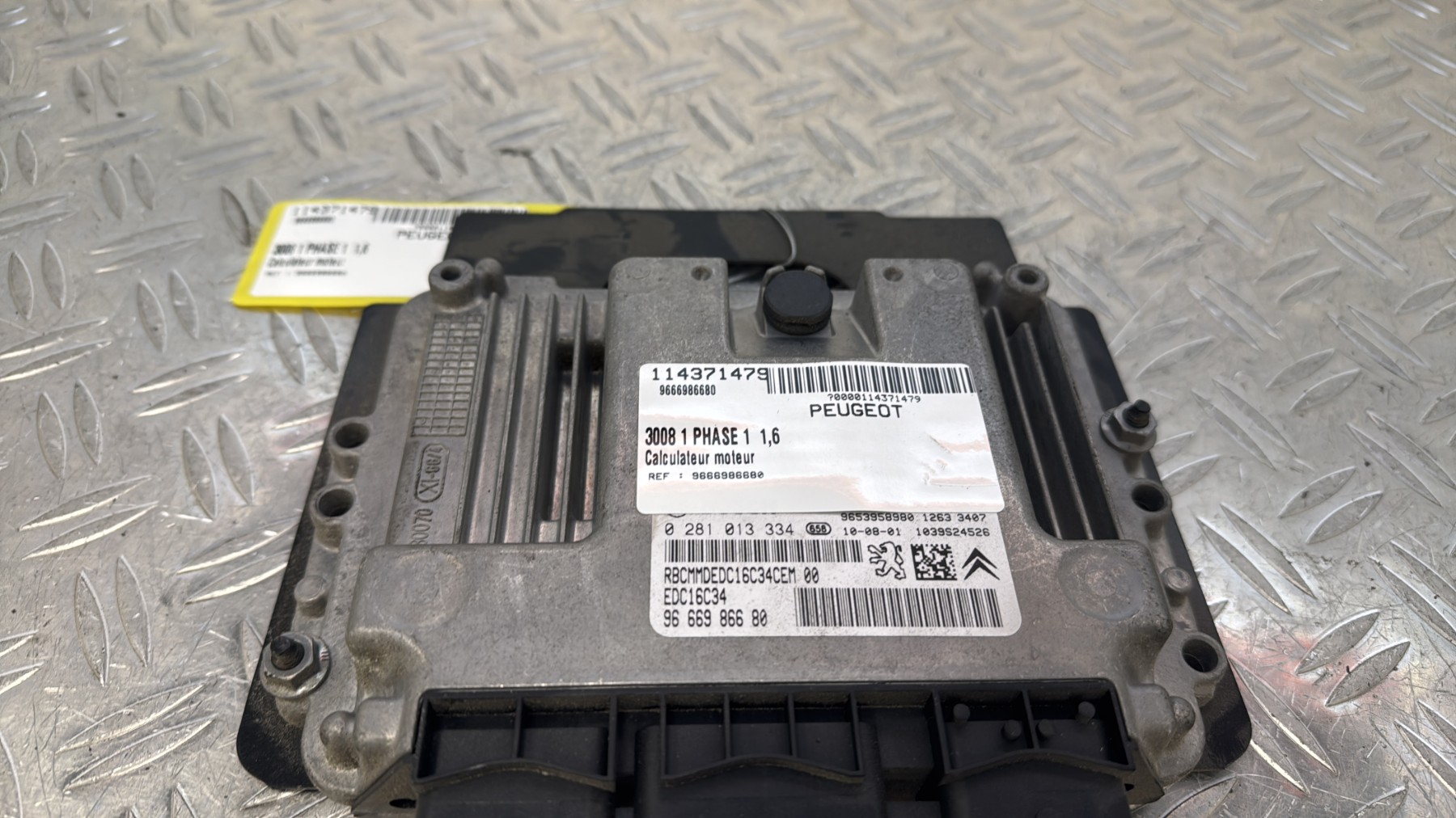 Calculateur moteur PEUGEOT 3008 1 PHASE 1 – 9666986680