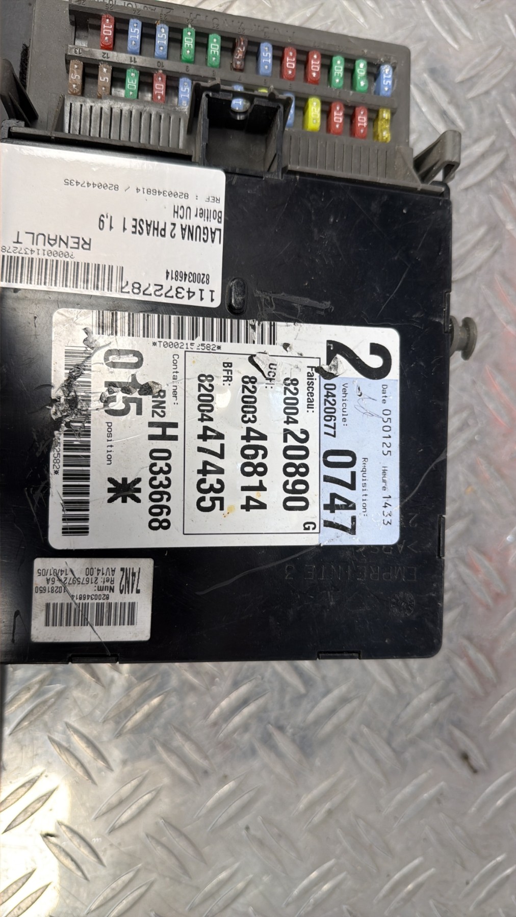 Boitier UCH RENAULT LAGUNA 2 PHASE 1 – 8200346814