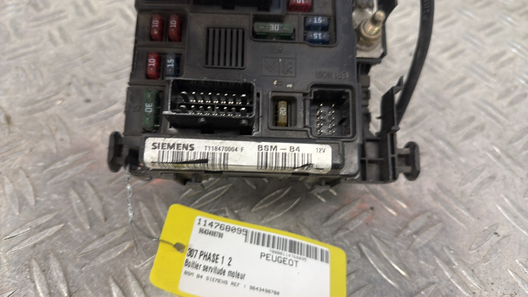 Boitier servitude moteur (BSM) PEUGEOT 307 PHASE 1 – 9643498780