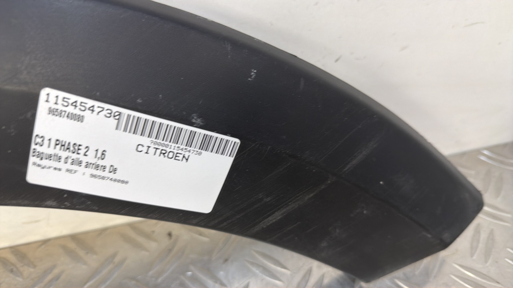 Baguette d&rsquo;aile arrière droite CITROEN C3 1 PHASE 2 – 9658740080