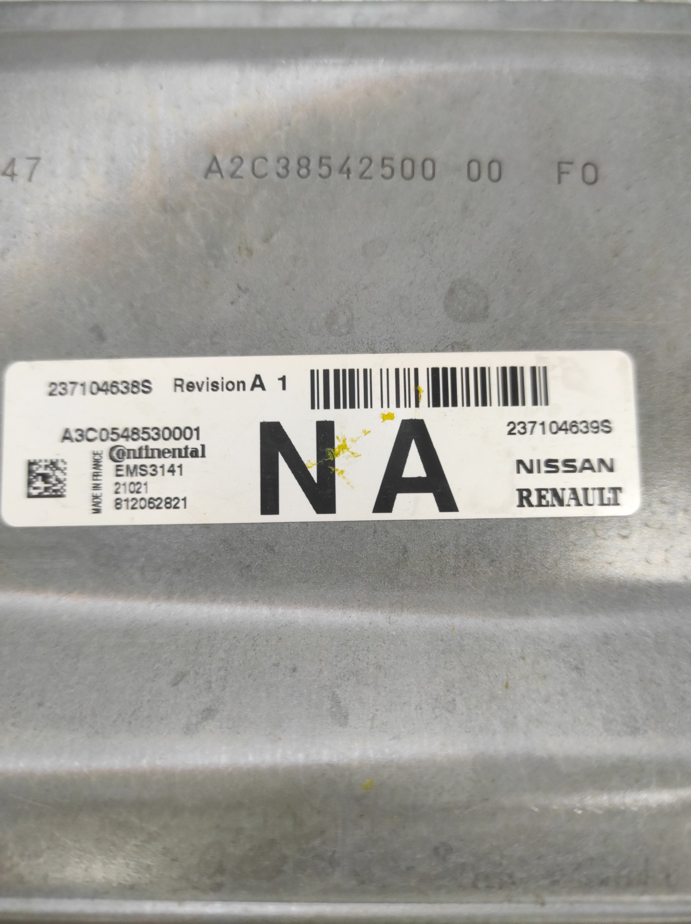 Calculateur moteur RENAULT CLIO 5 PHASE 1 – A3C0321710000