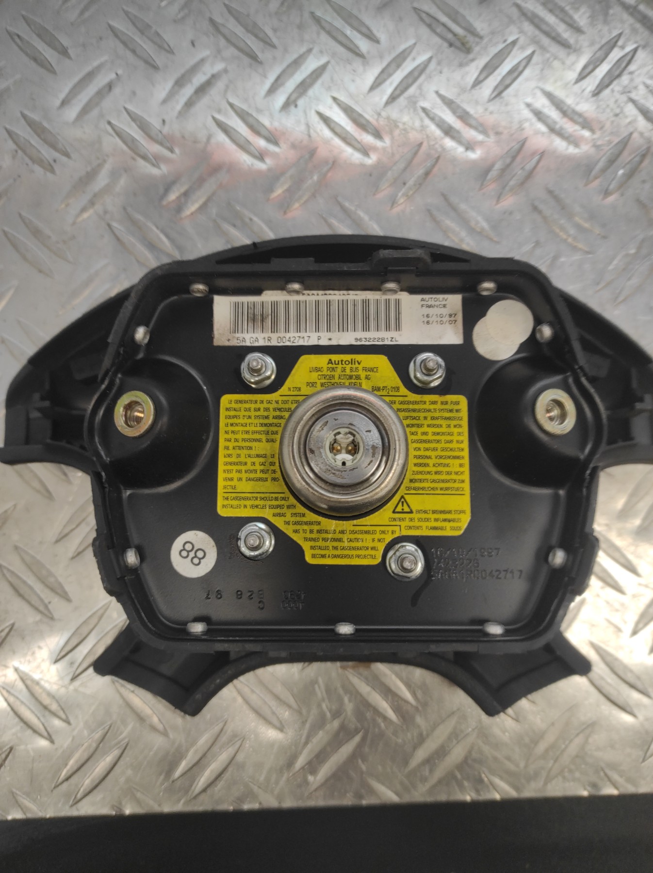 Air bag conducteur CITROEN XSARA PHASE 1