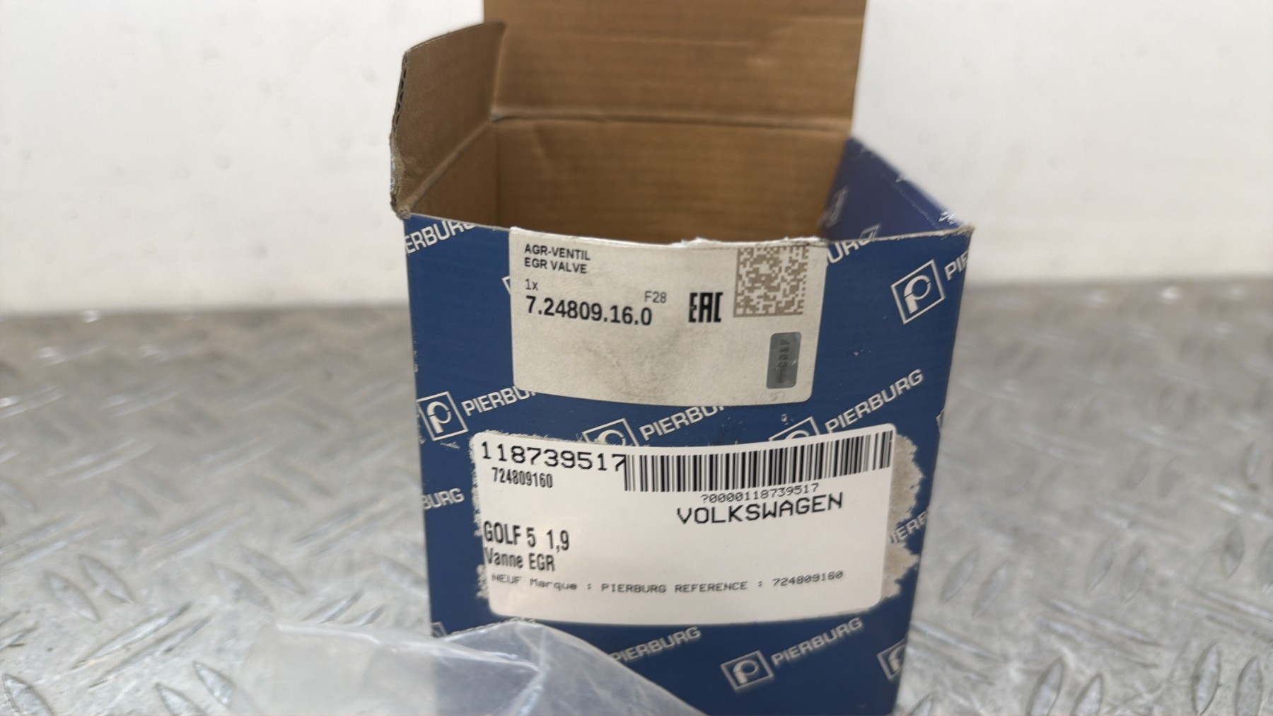 Vanne EGR VOLKSWAGEN GOLF 5 – 724809160