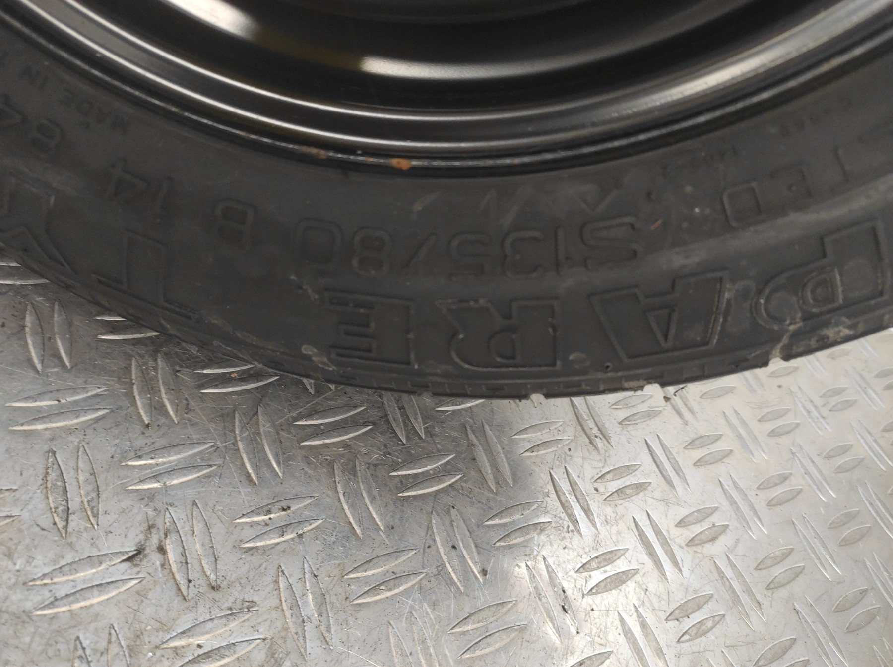 Roue de secours FIAT 500 2 PHASE 1 – S135/80B14